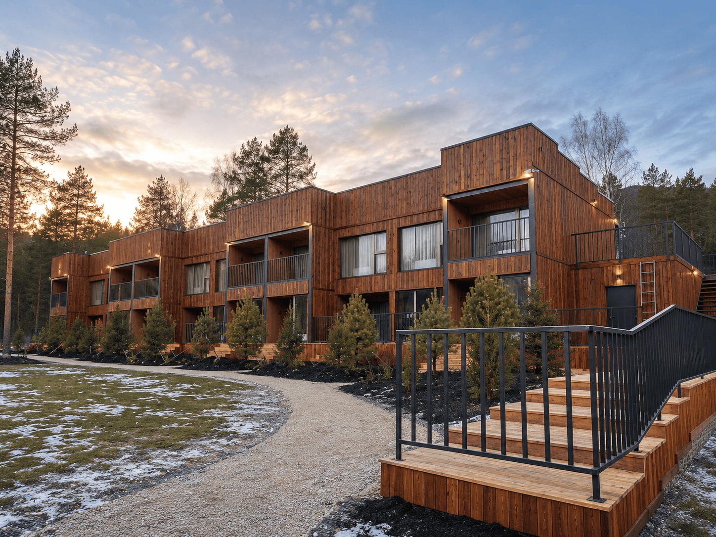 Как построить отель на Алтае за один сезон: опыт проекта Forest Green в Манжероке